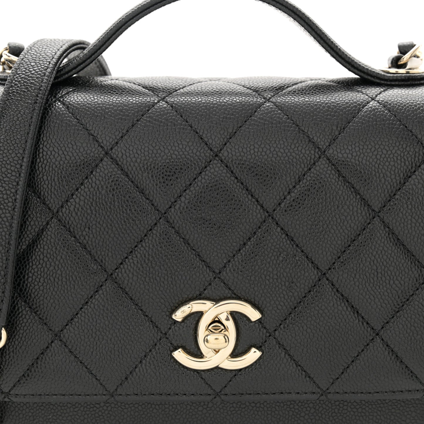 Caviar Quilted Medium Business Affinity Flap Black