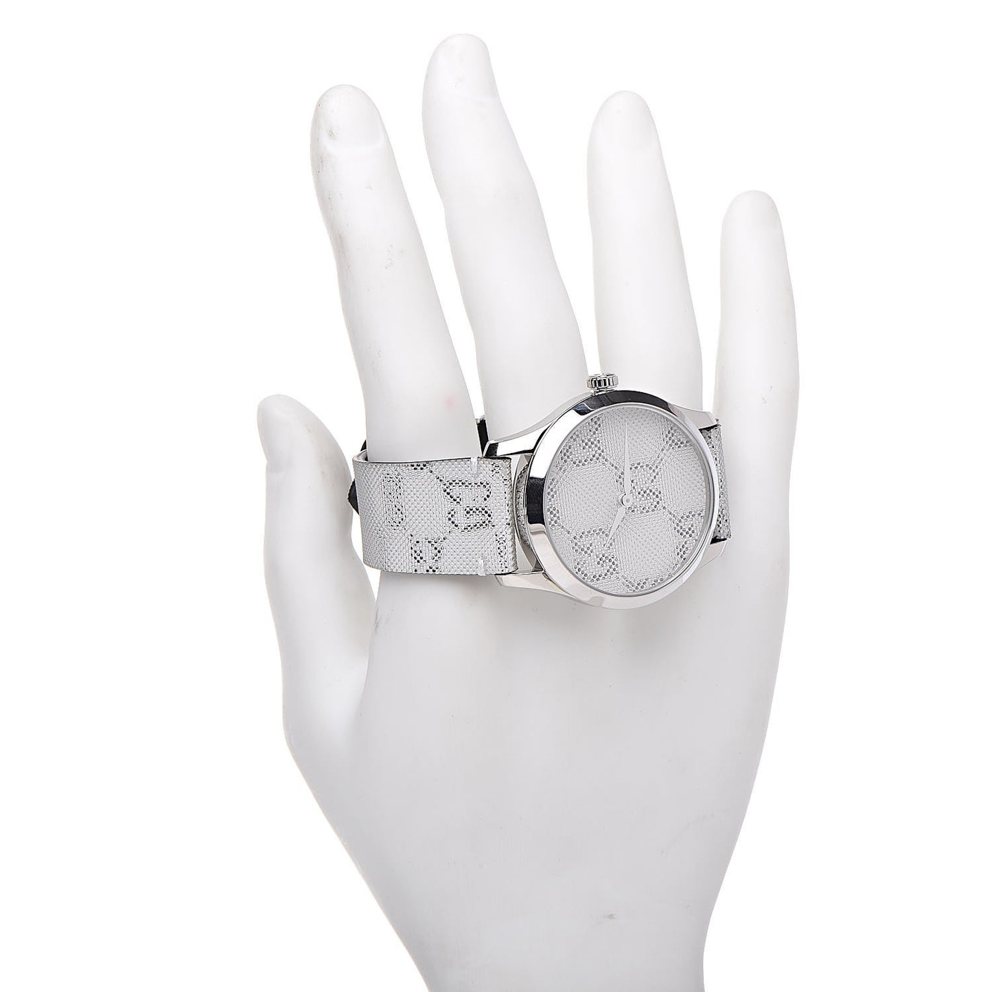 Stainless Steel Calfskin 38mm G-Timeless GG Hologram Quartz Watch