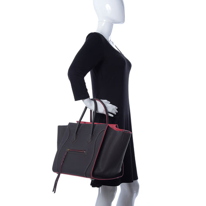 Celine Baby Grained Calfskin Medium Phantom Luggage Dark Taupe 2 of 7