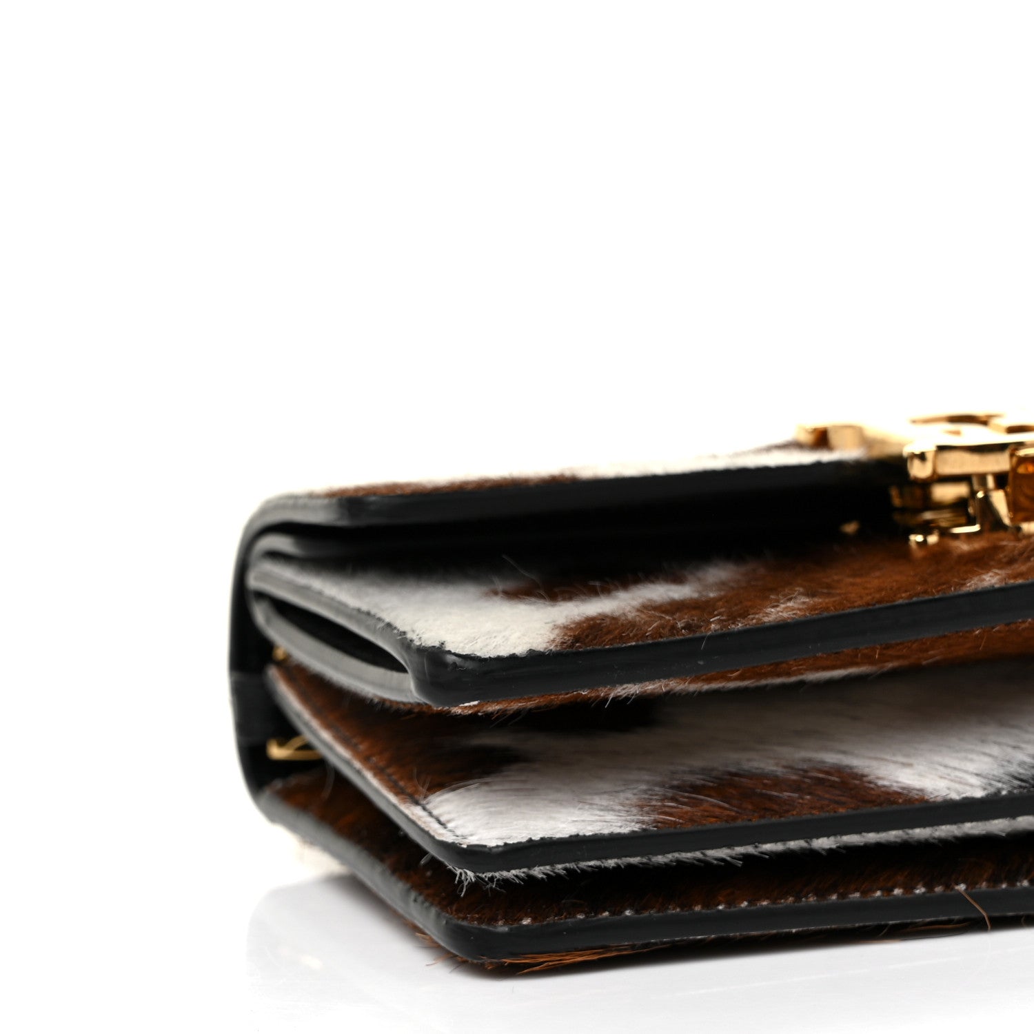 Burberry Calf Hair Large Jessie Chain TB Bag Brown 6 of 8
