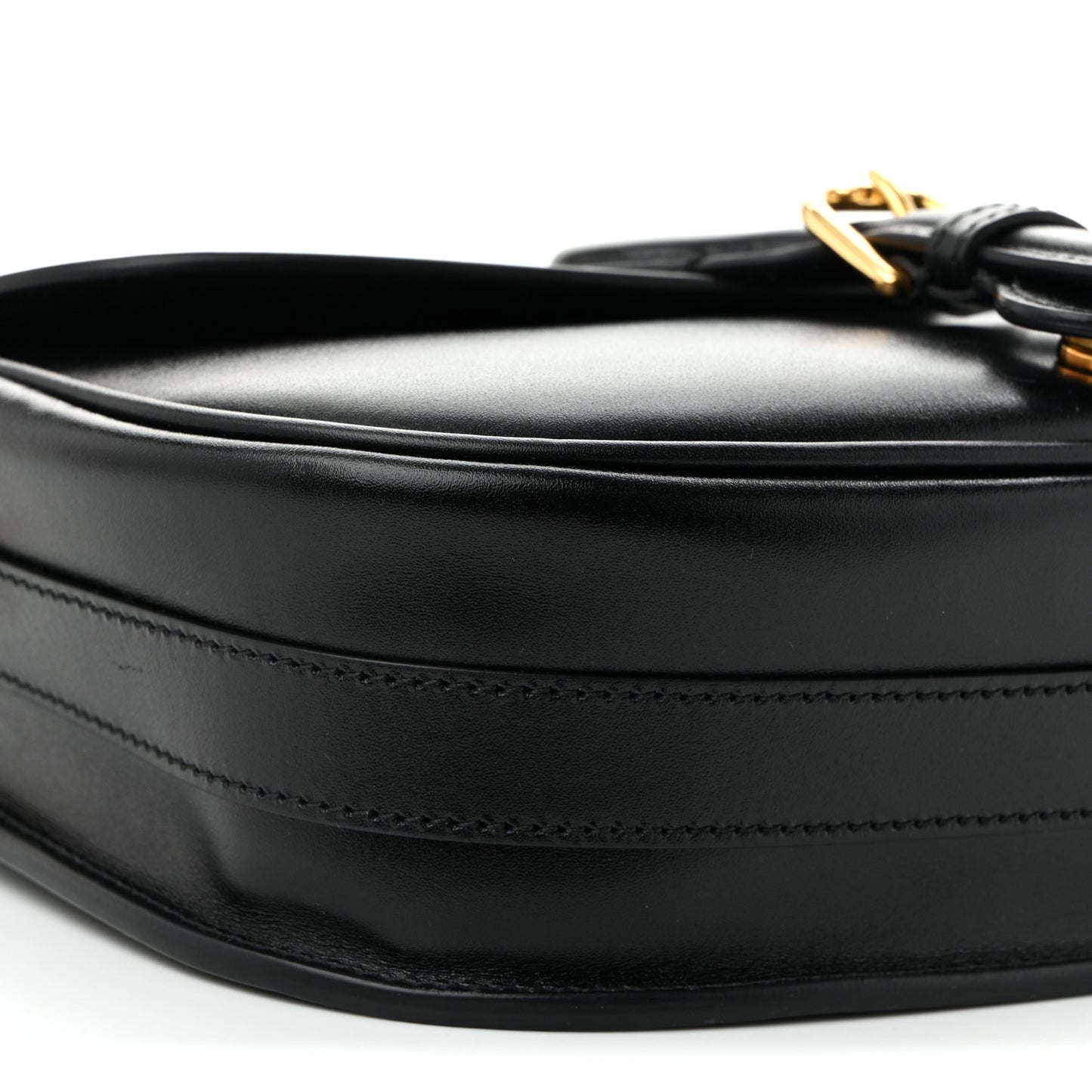 Box Calfskin Medium Bobby Flap Black