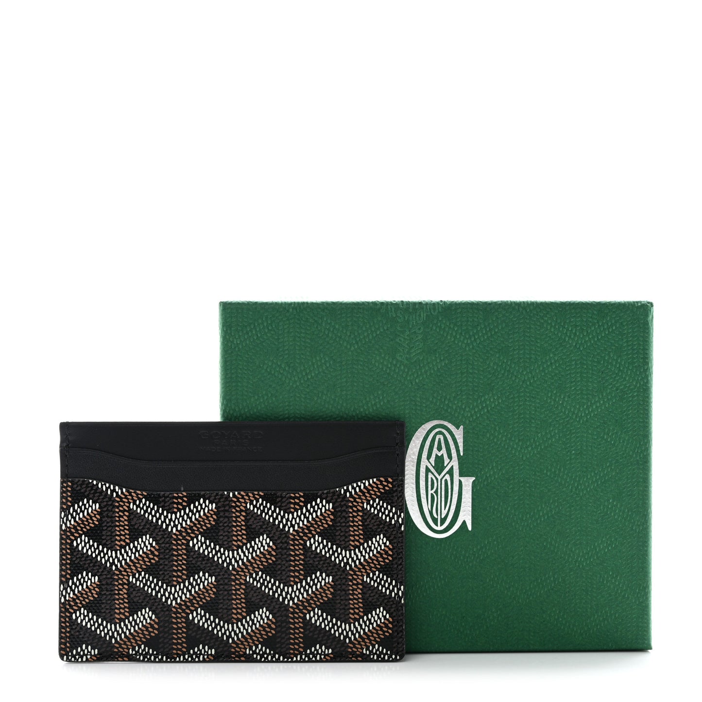 Goyardine Saint Sulpice Card Holder Black