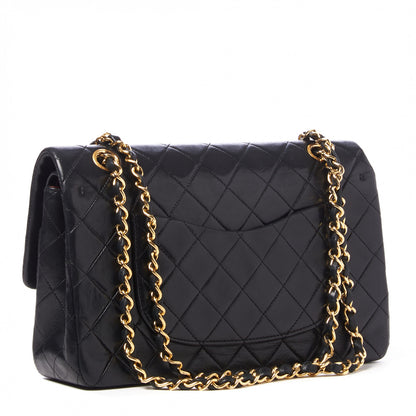 Chanel Lambskin Quilted Medium Double Flap Black 2 of 9