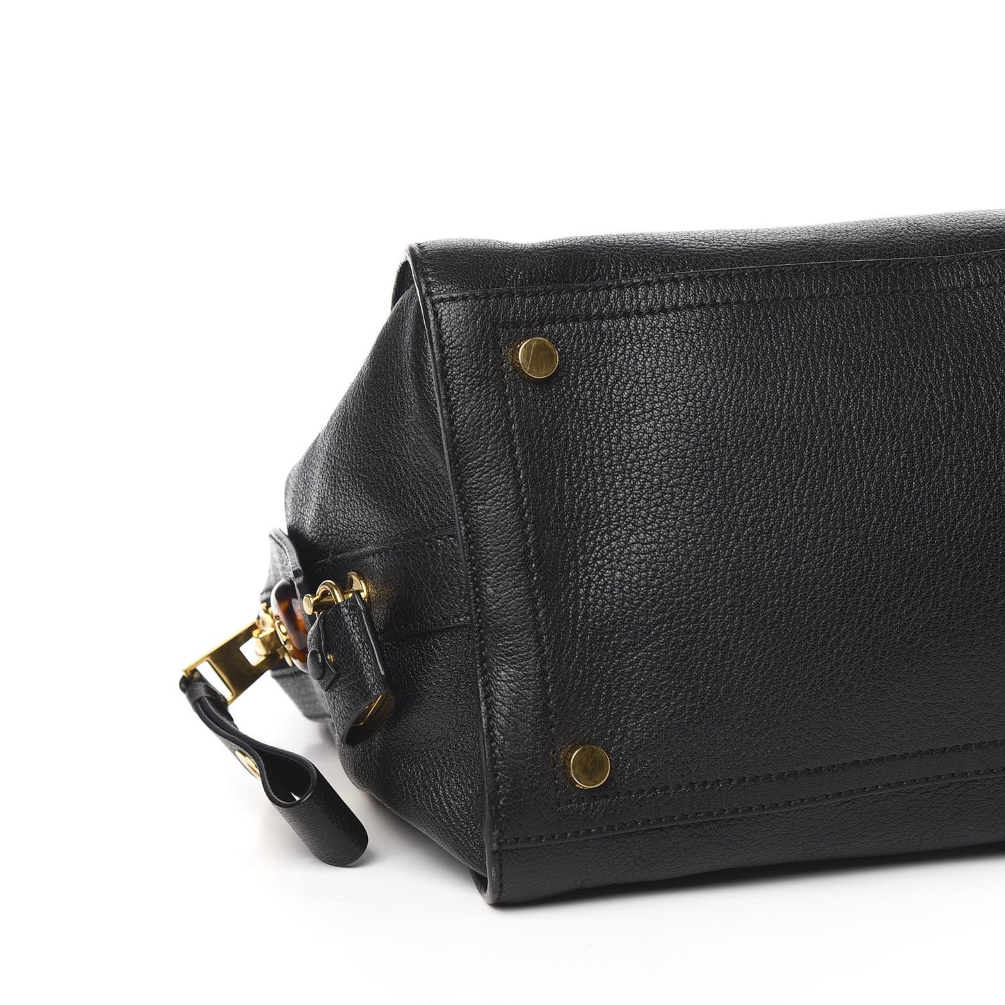 Goatskin Charlotte Tote Bag Black