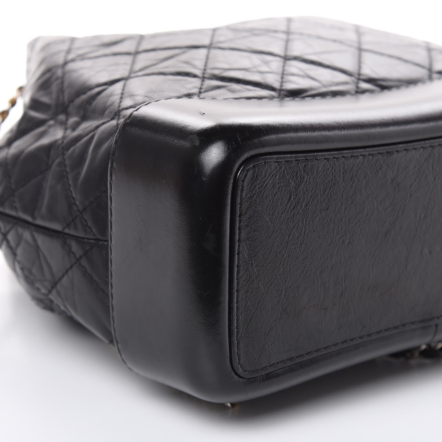 Chanel Aged Calfskin Quilted Small Gabrielle Backpack Black 8 of 14