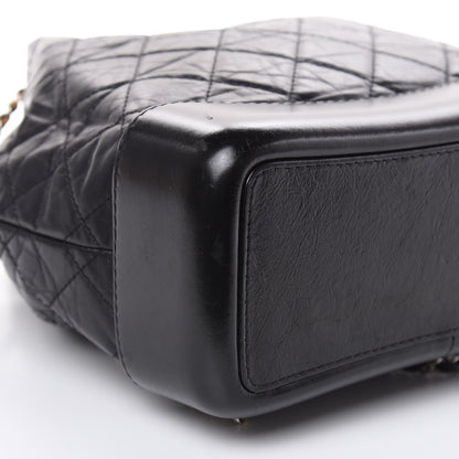Chanel Aged Calfskin Quilted Small Gabrielle Backpack Black 8 of 14