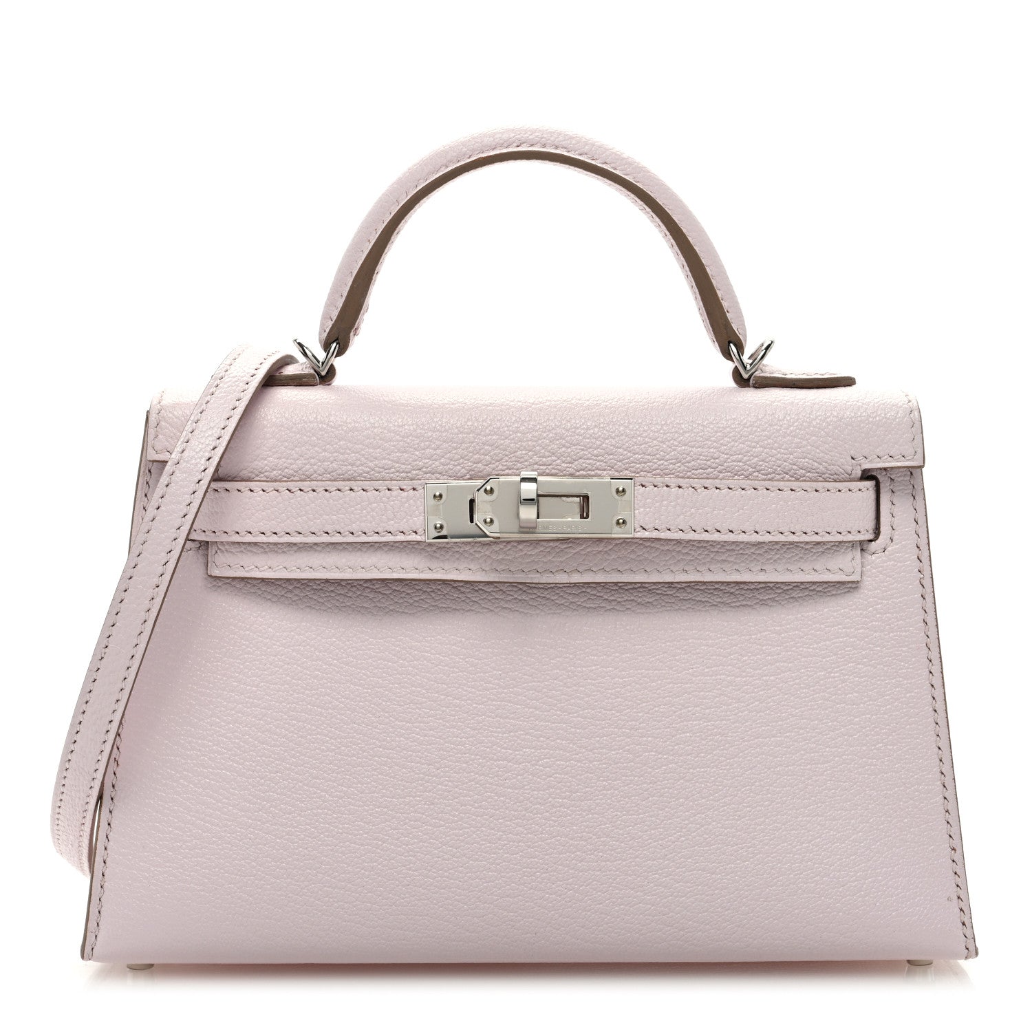 Hermes Chevre Mysore Mini Kelly Sellier 20 Mauve Pale 1 of 11
