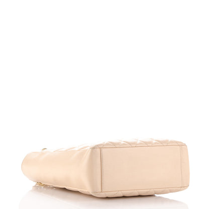 Chanel Caviar Quilted Petit Shopping Tote PST Beige Clair 4 of 9