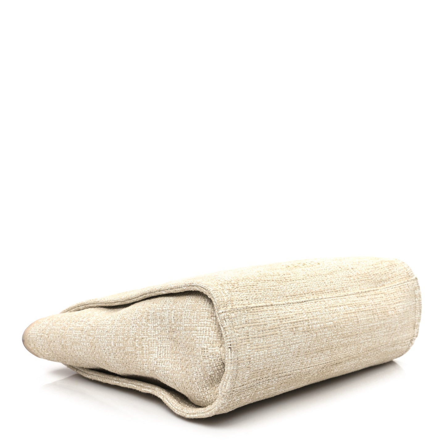 Lurex Boucle Small Deauville Tote Ivory