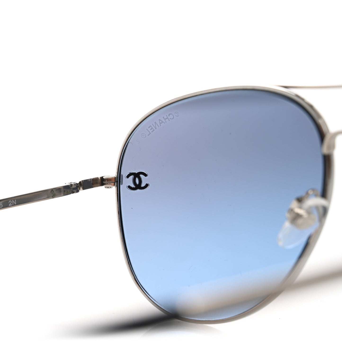 Metal Pilot Aviator CC Sunglasses 4189-T-Q Silver