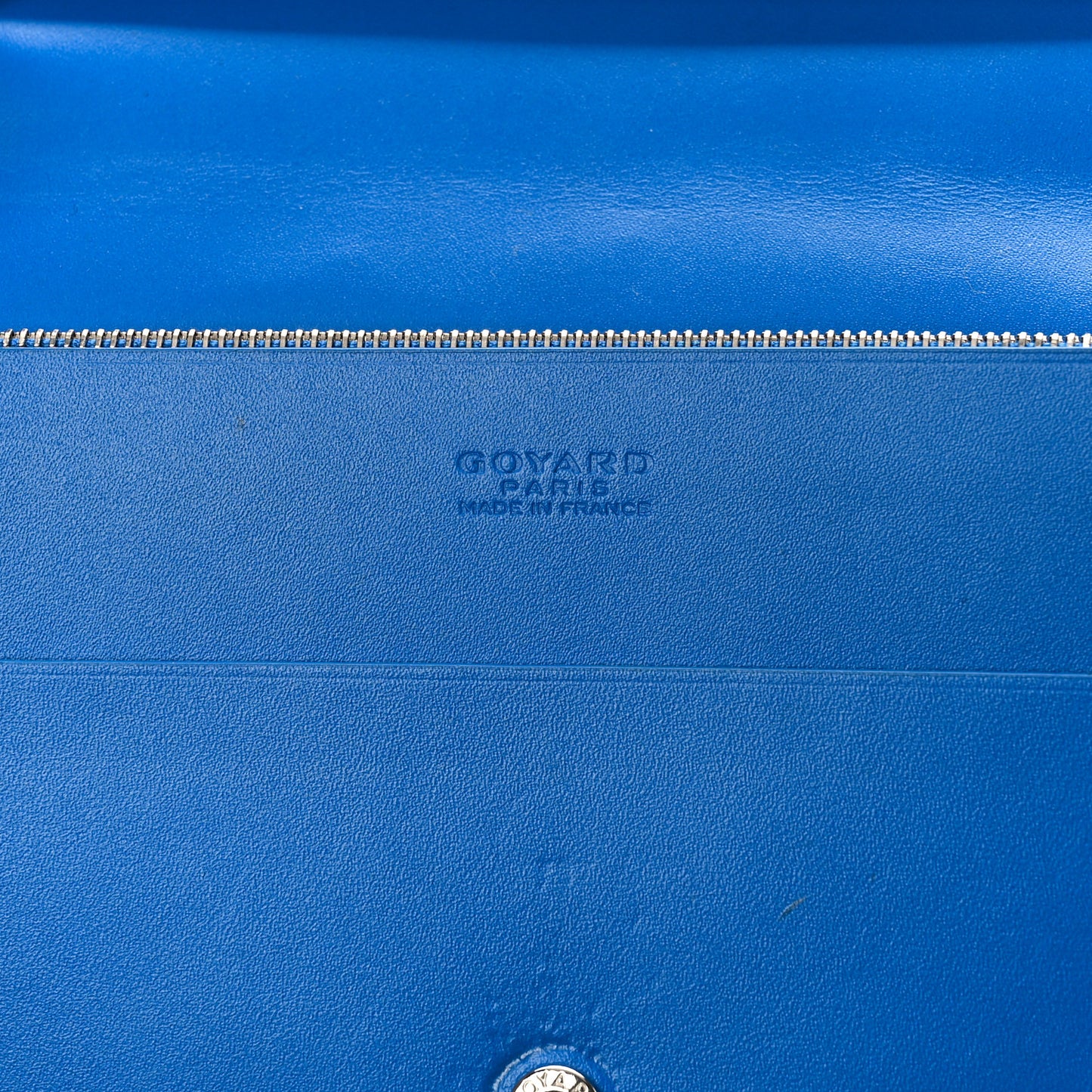 Goyardine Richelieu Wallet Sky Blue