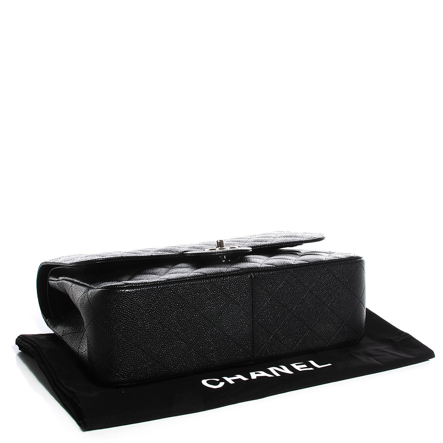 Chanel Caviar Quilted Jumbo Double Flap Black 4 of 8
