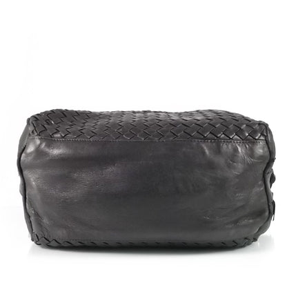 Bottega Veneta Vintage Woven Leather Shoulder Bag Nero 5 of 10