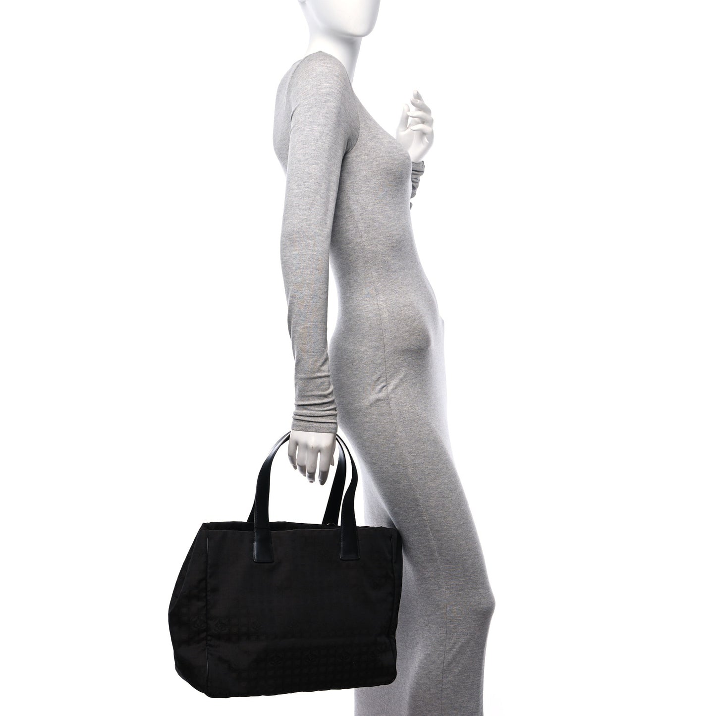 Nylon Travel Convertible Tote Black