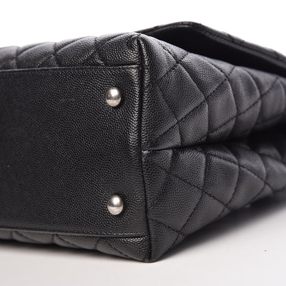 Chanel Caviar Lizard Quilted Small Coco Handle Flap Black 9 of 10