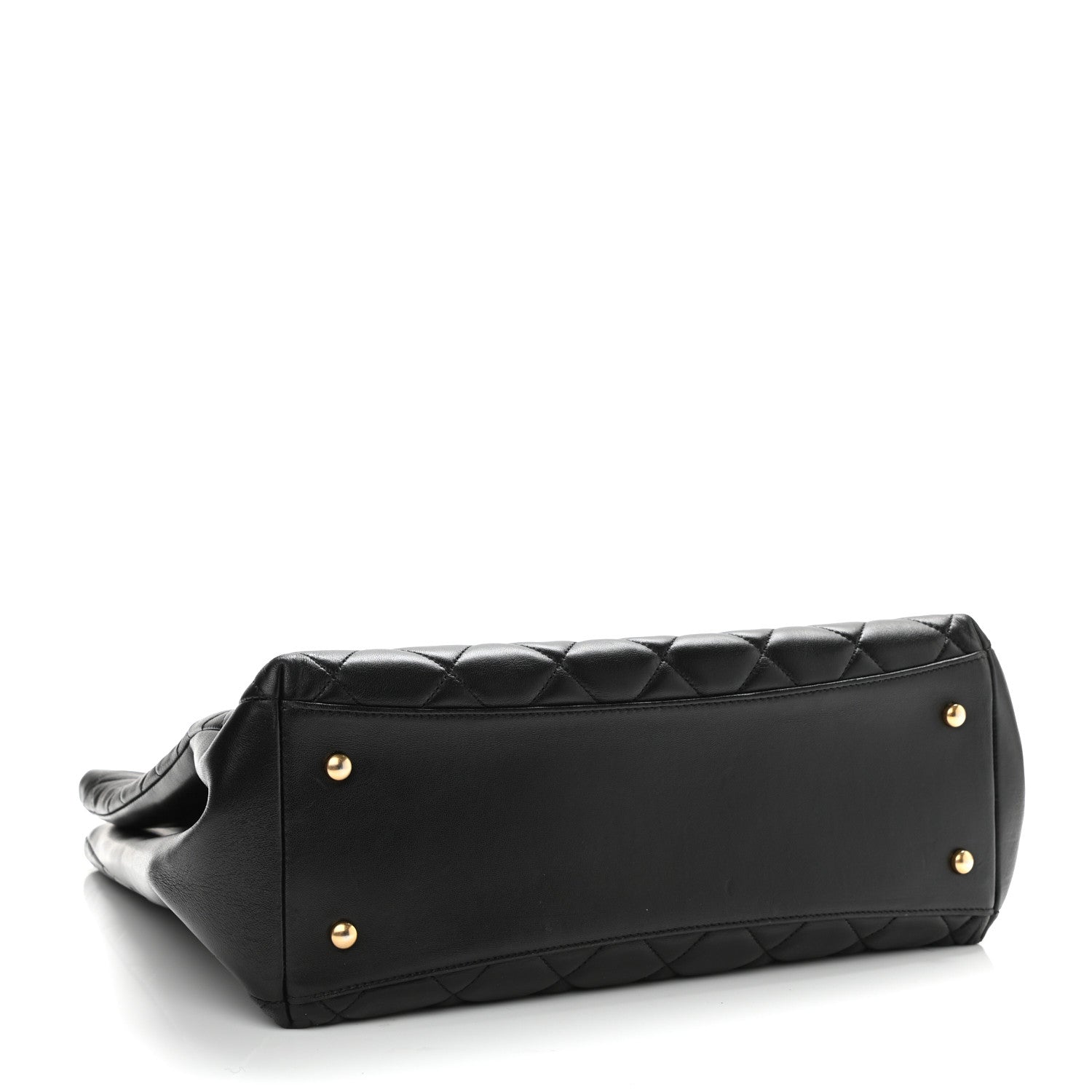 Chanel Lambskin Quilted Trendy CC Shopping Tote Black 3 of 10