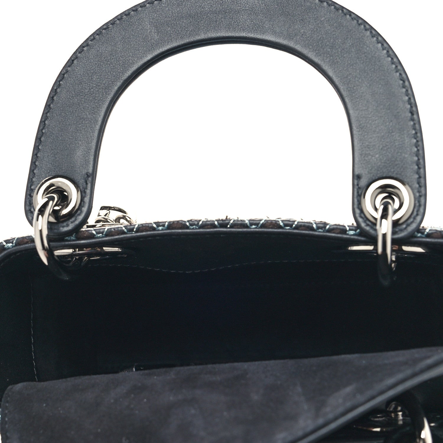 Christian Dior Sequin Embroidery Mini Lady Dior Blue 5 of 9