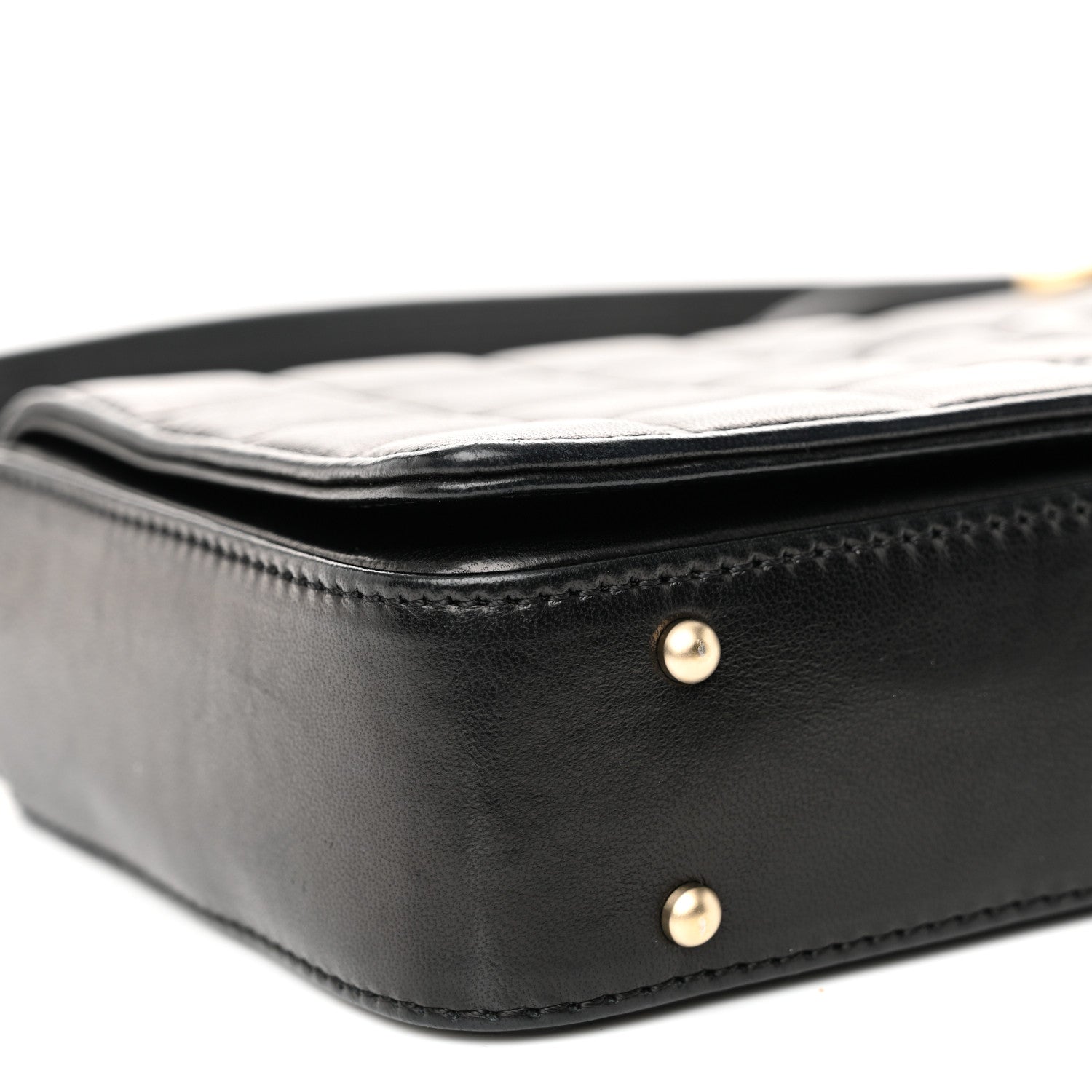 Chanel Lambskin Quilted CC Chocolate Bar Flap Black 8 of 10