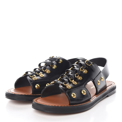Christian Dior Calfskin Wildior Sandal 38 Black 3 of 9