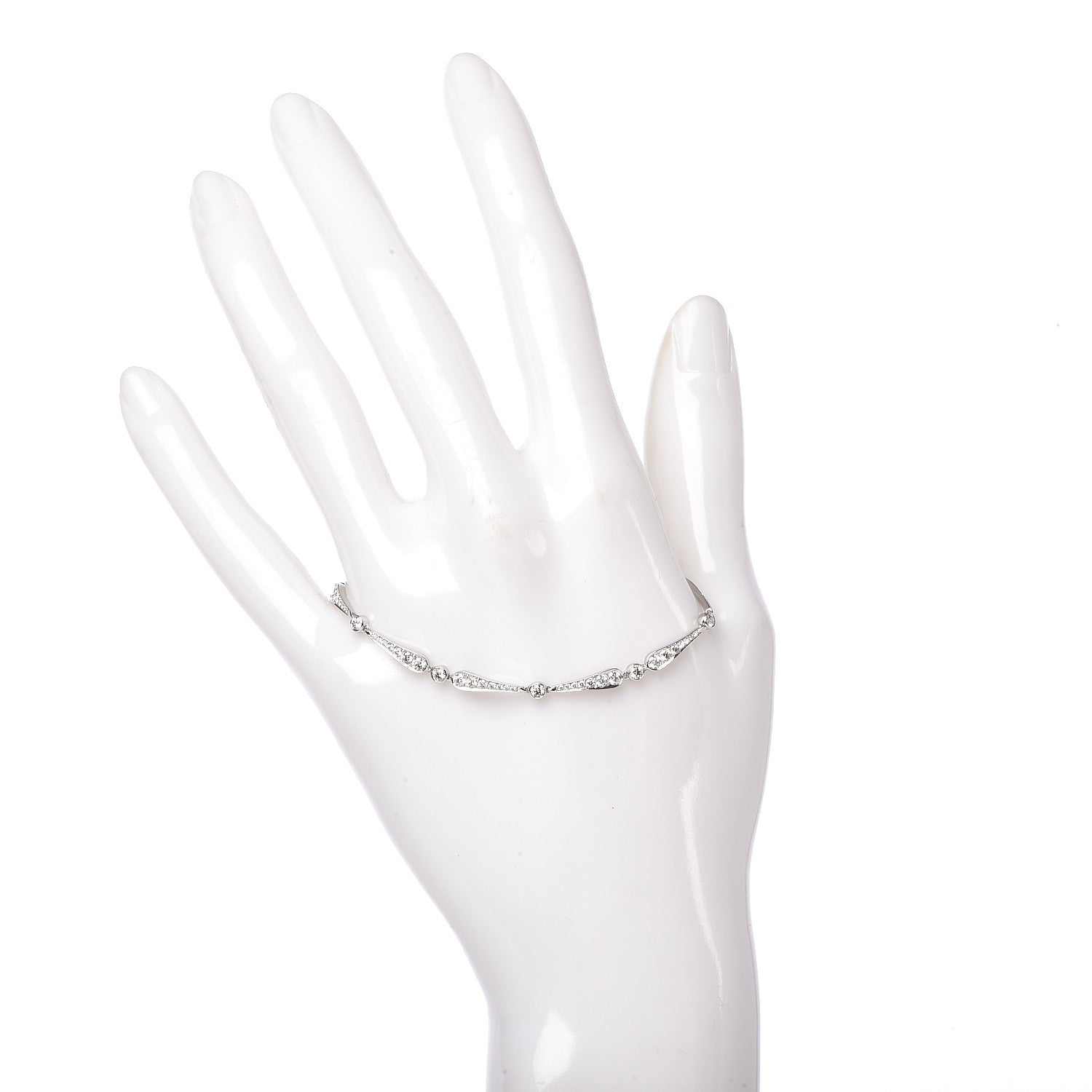 Tiffany Platinum Diamond Jazz Bracelet 2 of 5