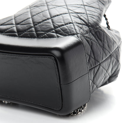 Chanel Aged Calfskin Quilted Small Gabrielle Backpack Black 9 of 9