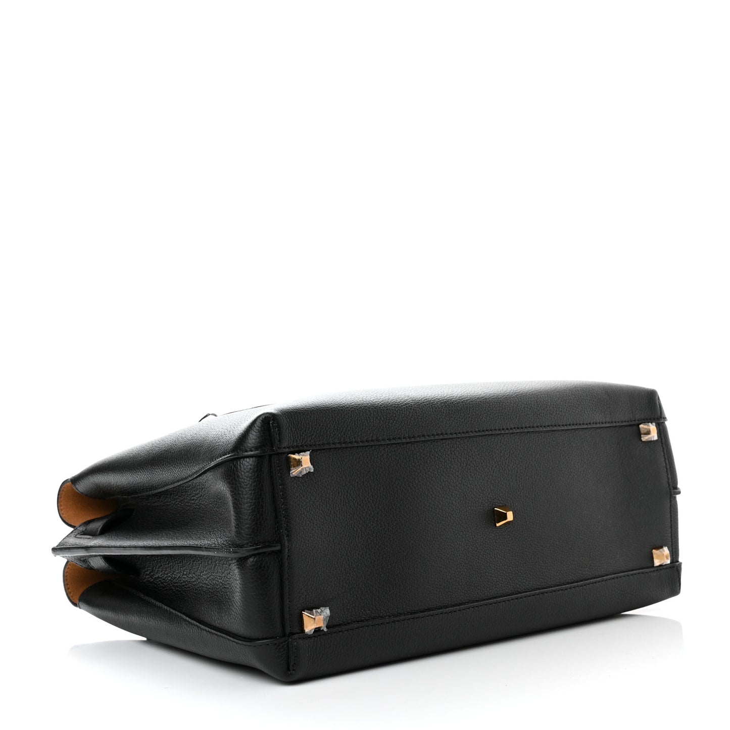 Grained Calfskin Large Milla Tote Black