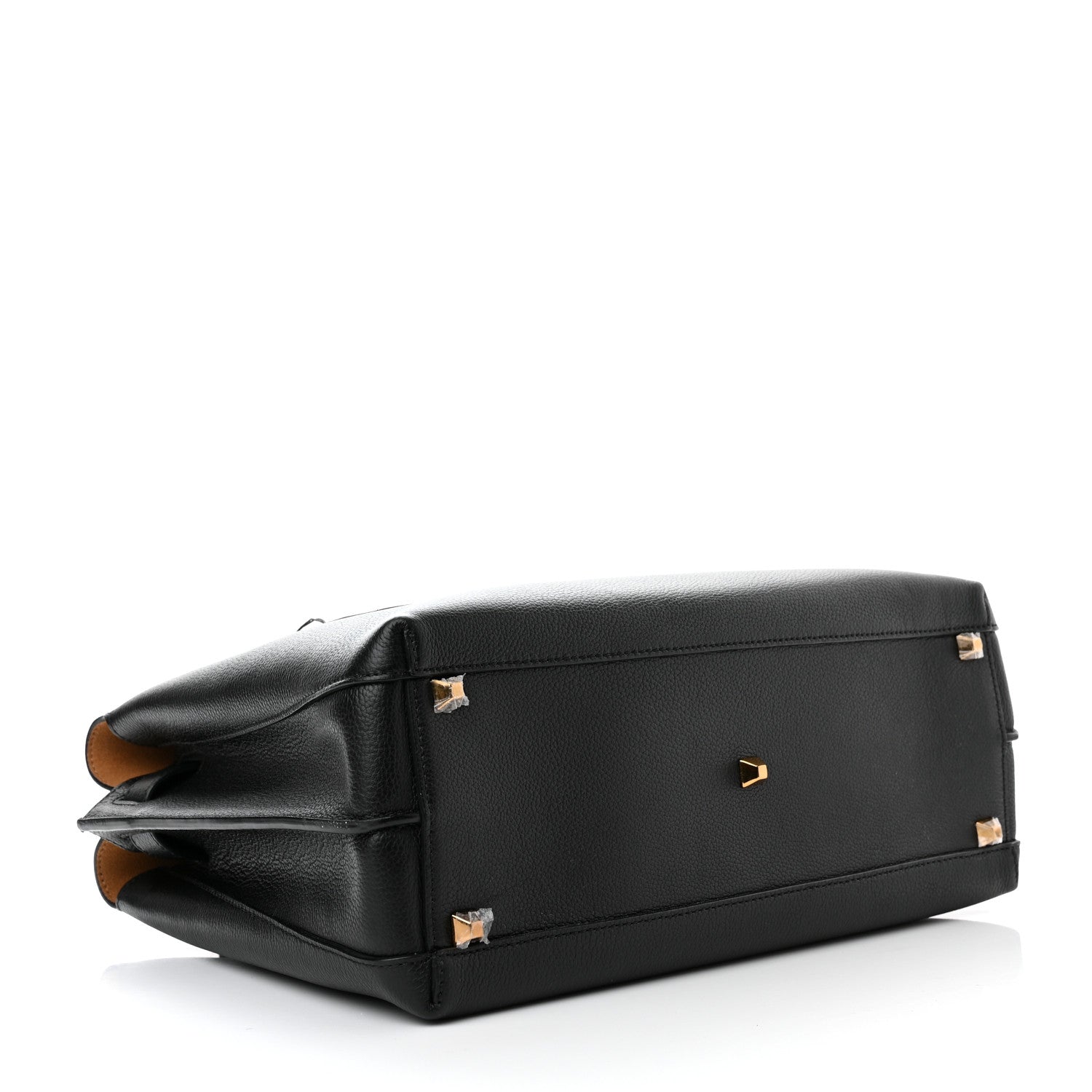 MCM Grained Calfskin Large Milla Tote Black 4 of 12