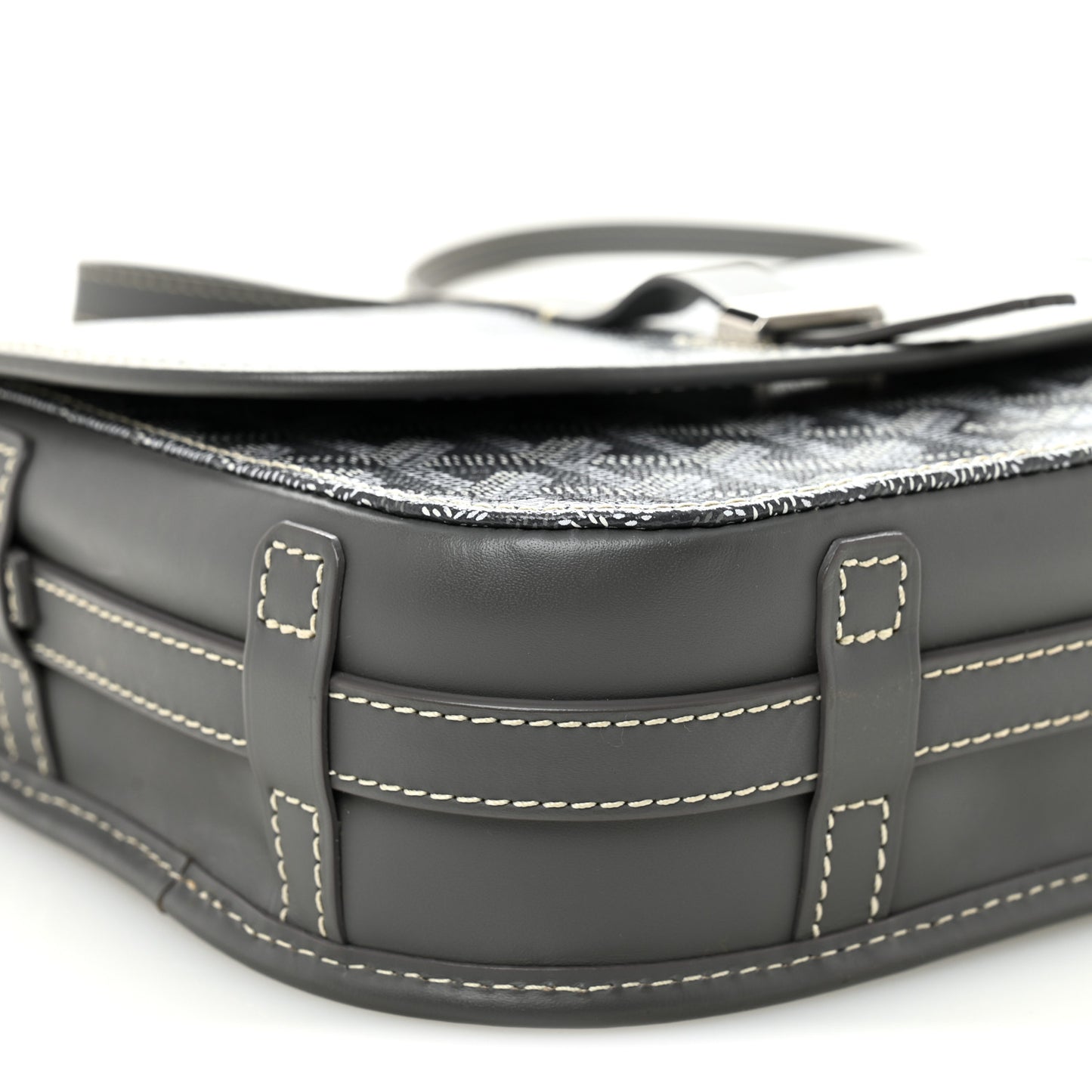 Goyardine Belvedere II PM Messenger Bag Gray