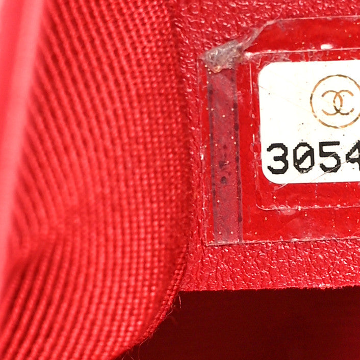 Chanel Calfskin Medium Boy Logo Top Handle Flap Red 7 of 10