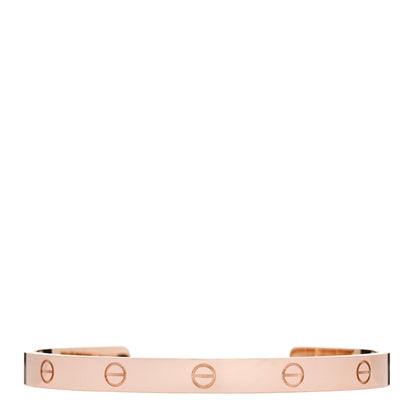 Cartier 18K Pink Gold LOVE Cuff Bracelet 20 1 of 4