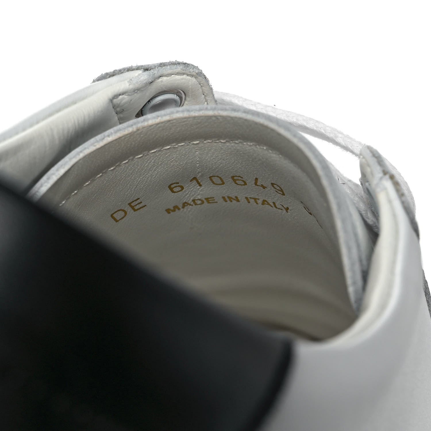 Saint Laurent Calfskin Embroidered Court Classic Sneakers 39 White Black 8 of 9