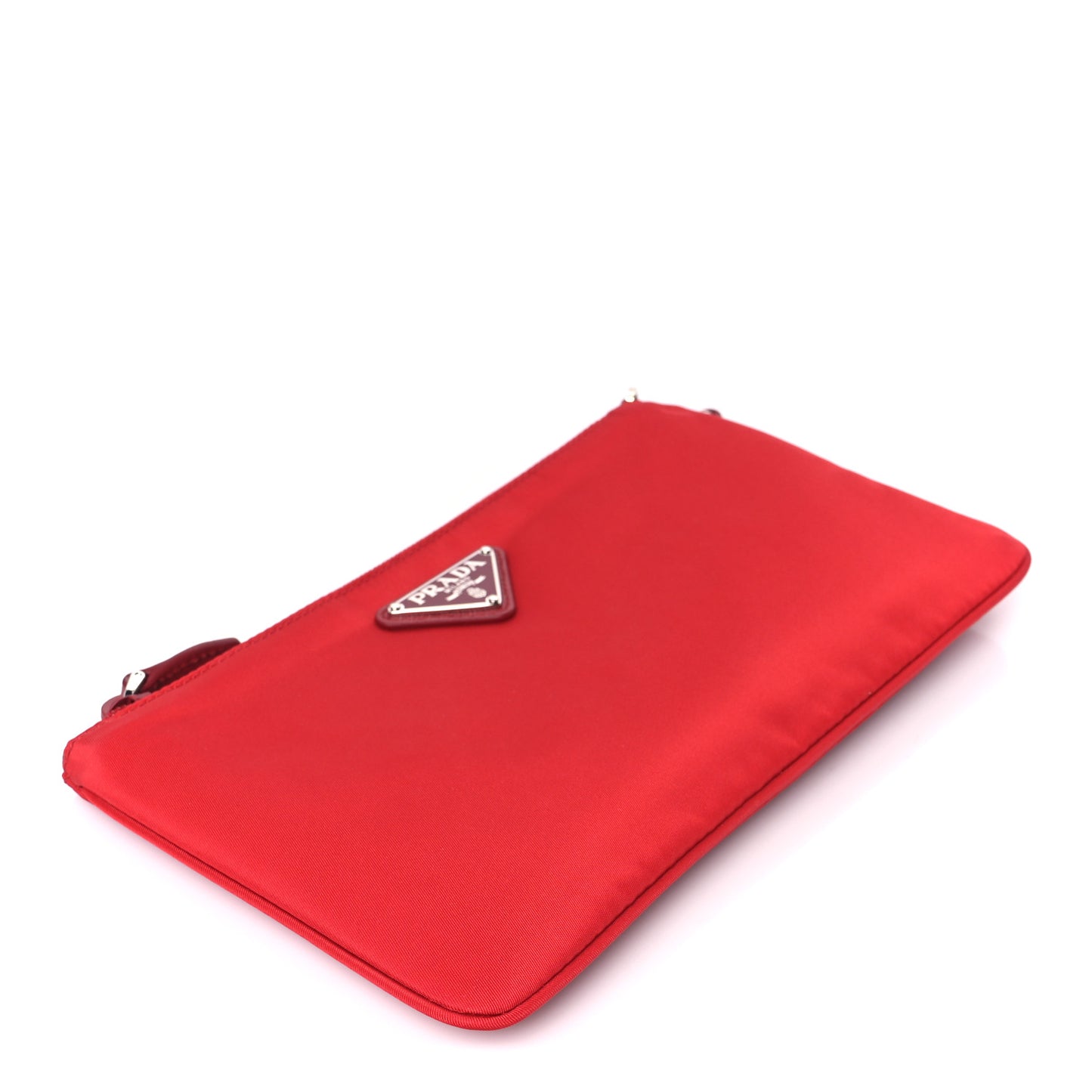 Tessuto Nylon Vela Wristlet Rosso