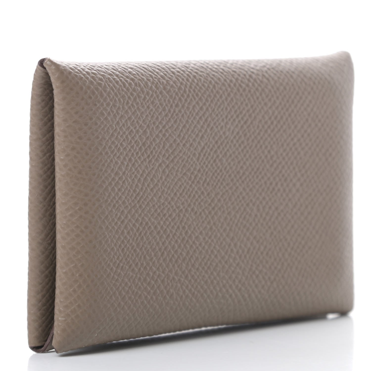 Hermes Epsom Calvi Card Case Etoupe 3 of 8
