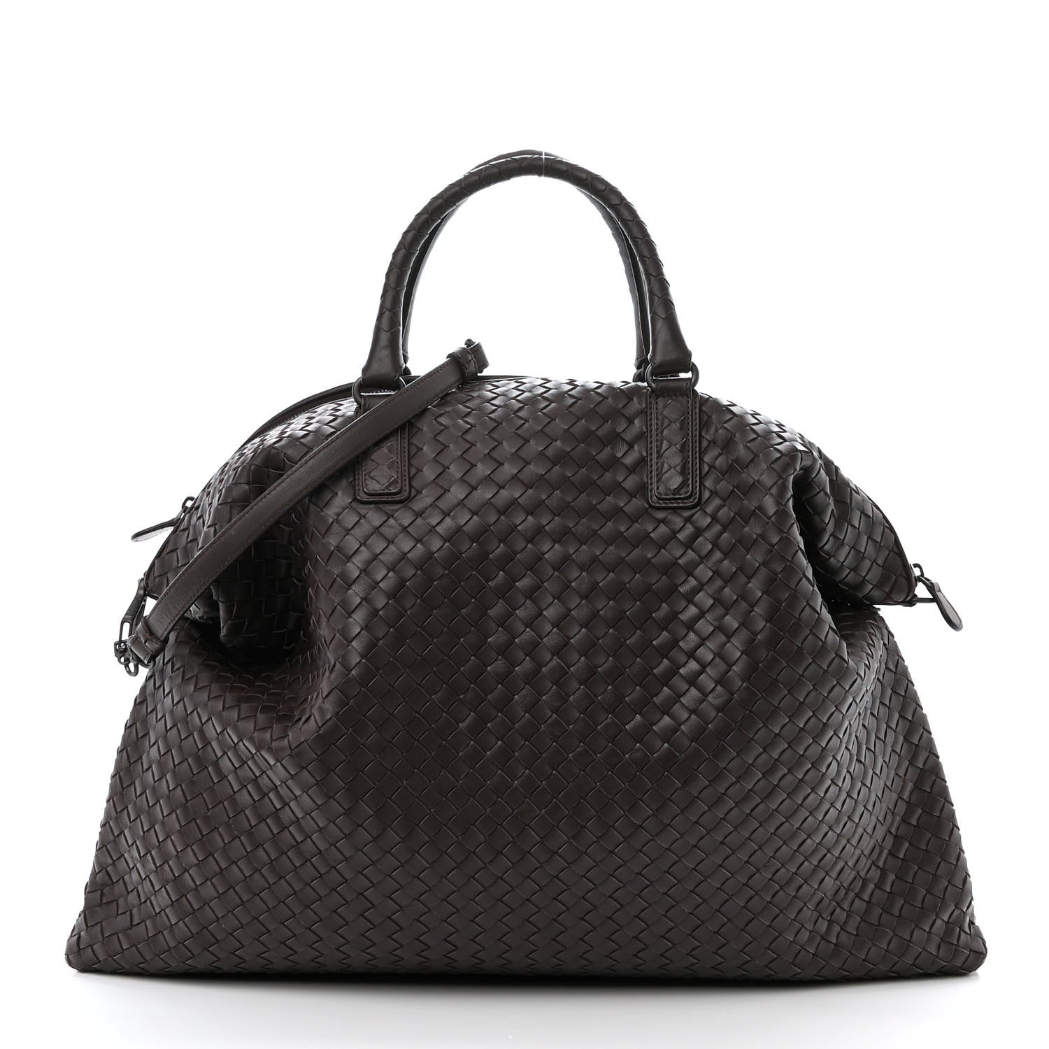 Bottega Veneta Nappa Intrecciato Maxi Convertible Tote Ebano 1 of 10