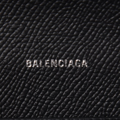 Balenciaga Grained Calfskin BB Phone Holder Wallet On Chain Black 6 of 10