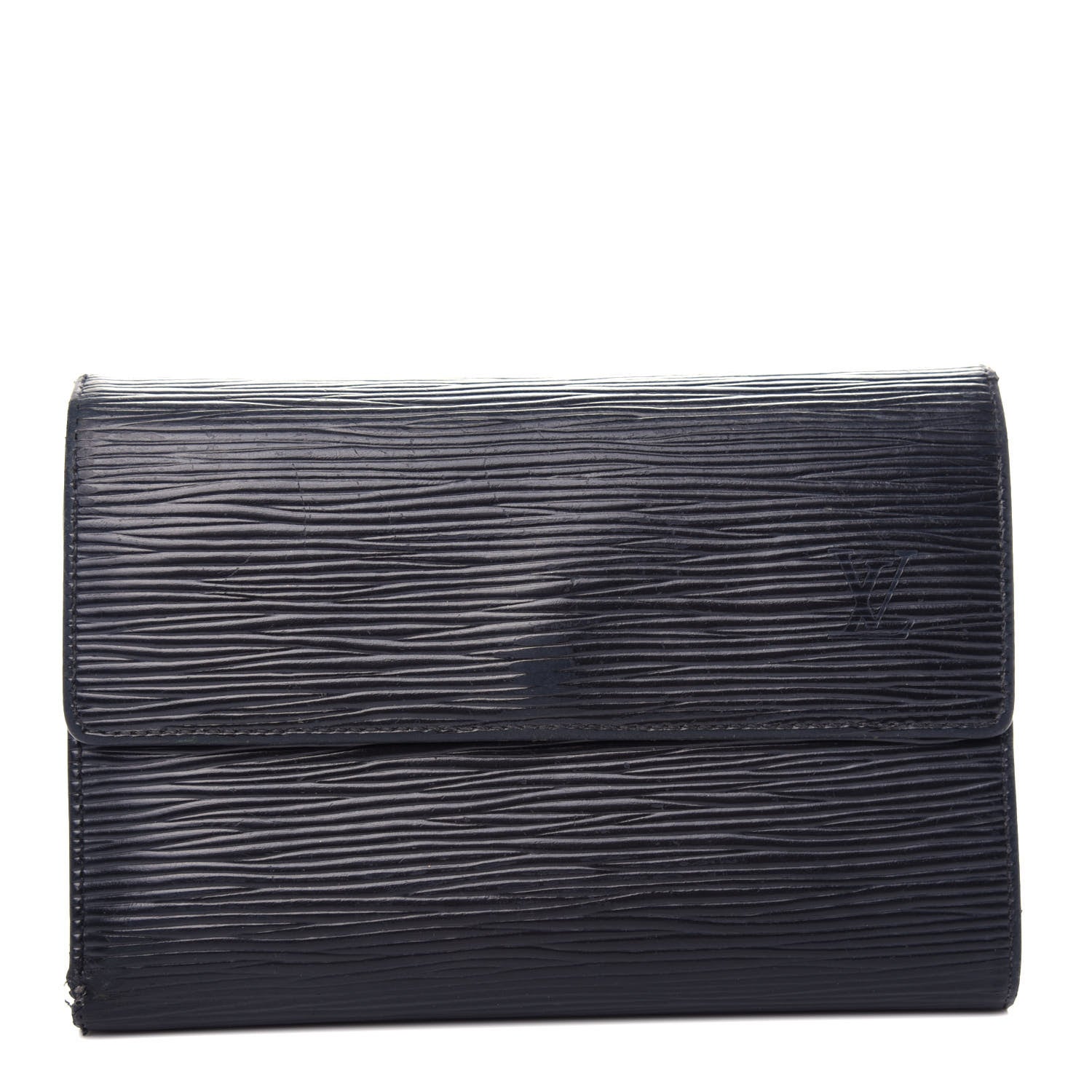 Louis Vuitton Epi Porte Tresor Etui Papiers Wallet Black 1 of 9