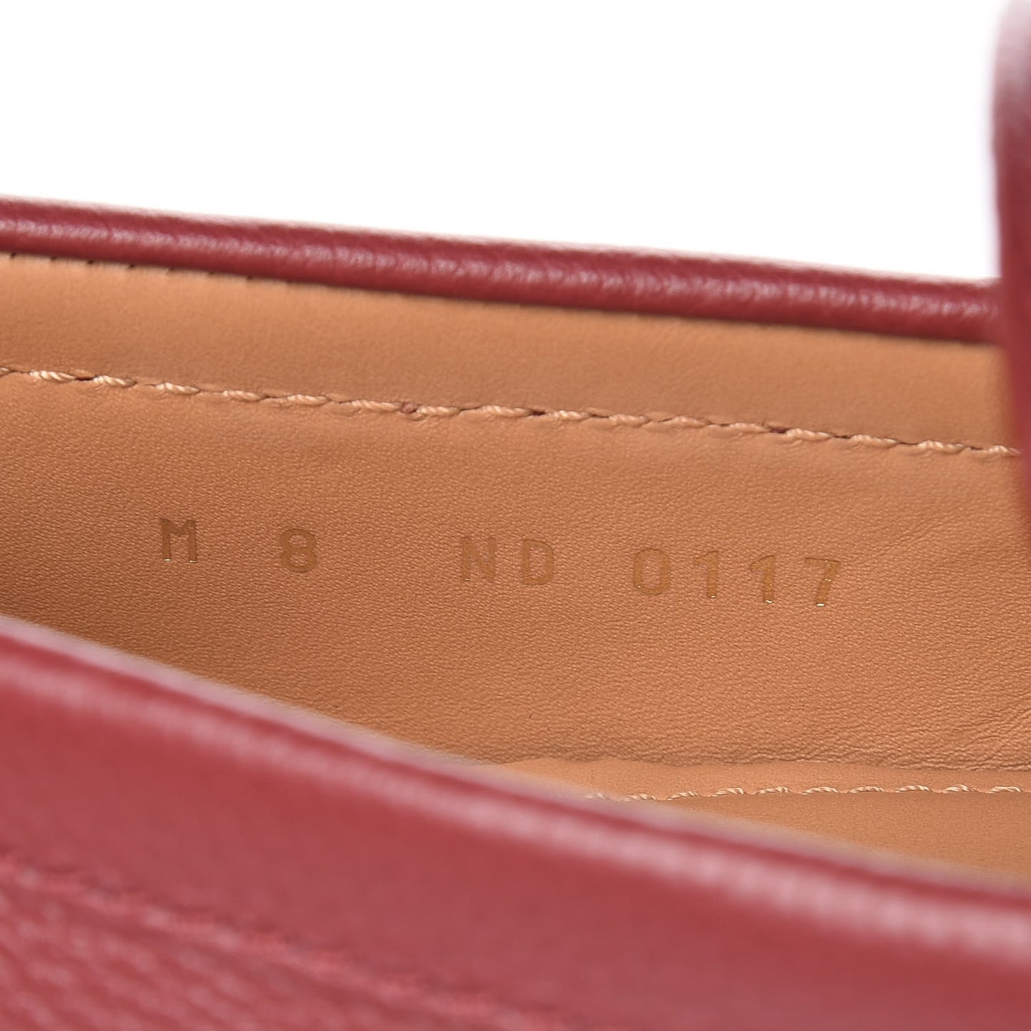 Calfskin Racetrack Moccasin Loafers 8 Rouge