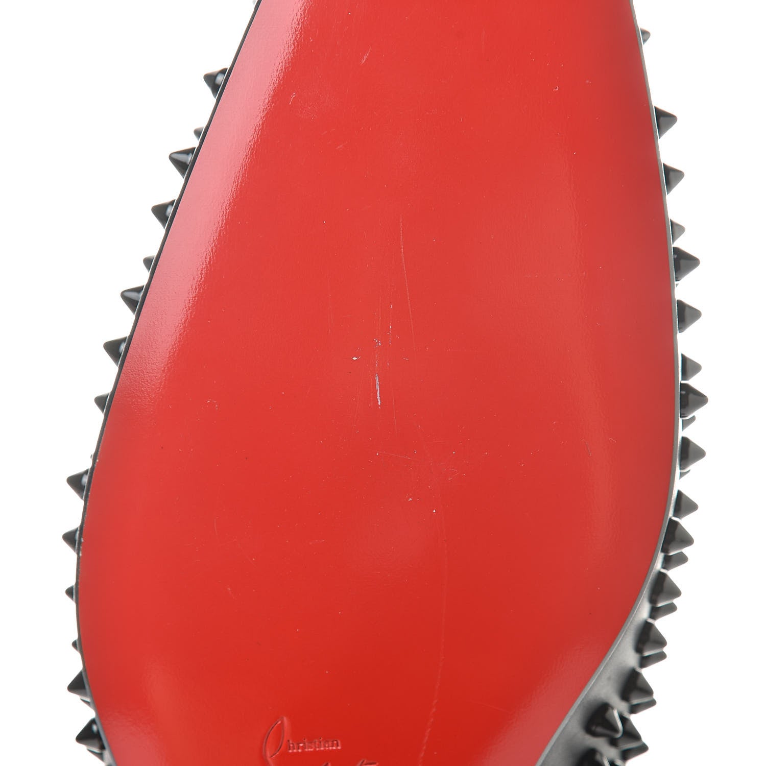 Christian Louboutin Calfskin Spikes Mens Dandelion Flat Loafer 44 Black 8 of 10