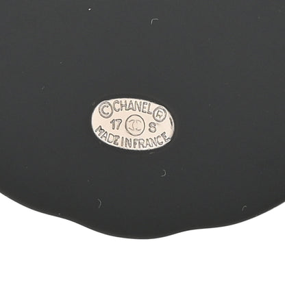 Chanel Resin Emoji Robot Cat Drop Earrings Black Silver Blue 4 of 5