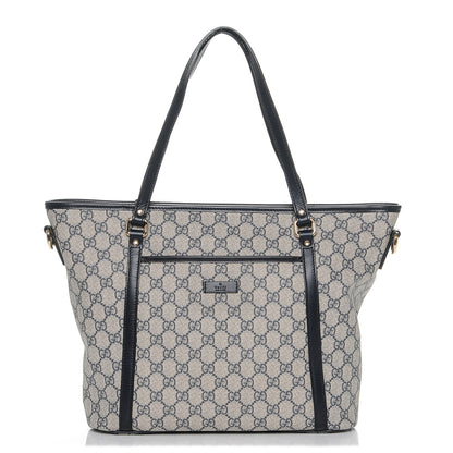 Gucci GG Supreme Monogram Medium Joy Tote Navy 1 of 6