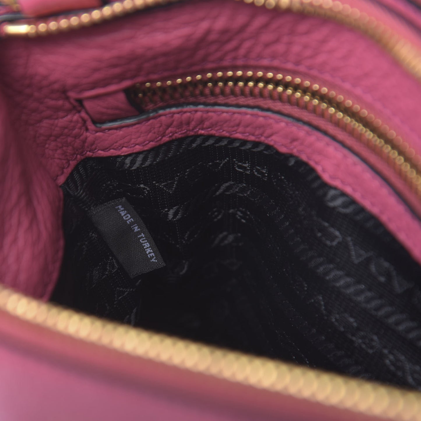 Vitello Phenix Double Zip Crossbody Bag Peonia