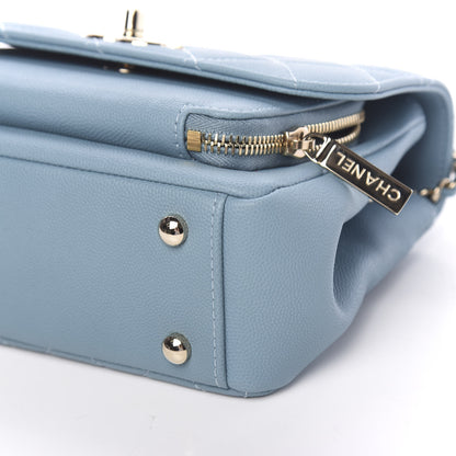 Chanel Caviar Quilted Small Business Affinity Flap Light Blue 8 of 10