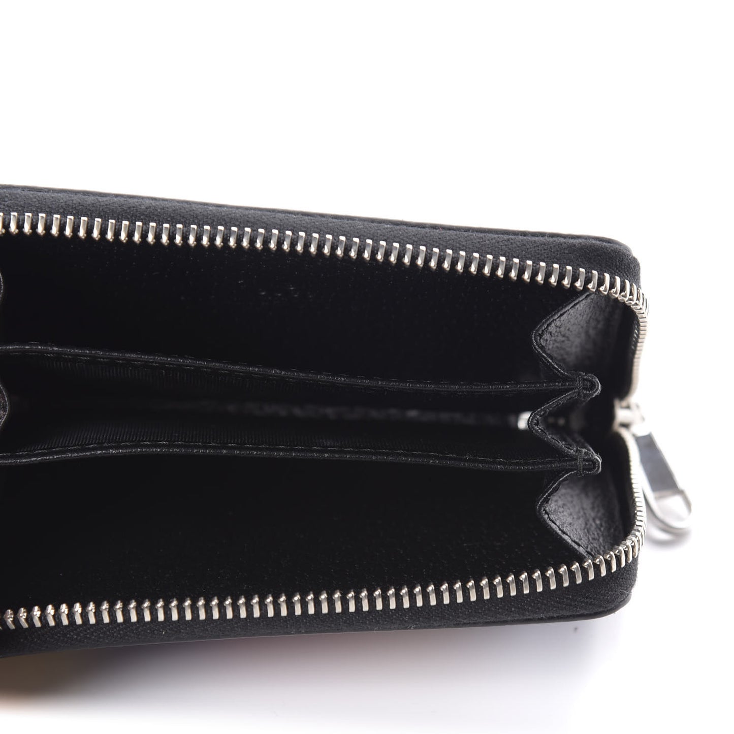 GG Supreme Monogram Psychedelic Zip Around Card Case Wallet Black