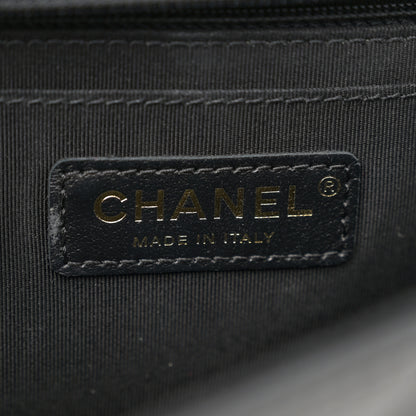 Chanel Calfskin Chevron Quilted Large Statement Flap Black 6 of 10