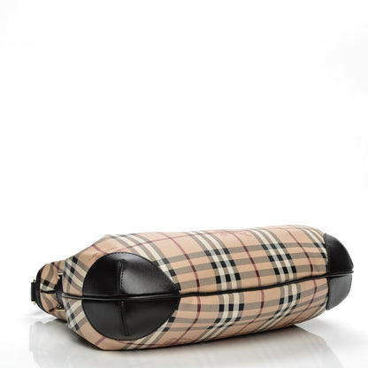 Burberry Haymarket Check Medium Willenmore Hobo Chocolate 4 of 8