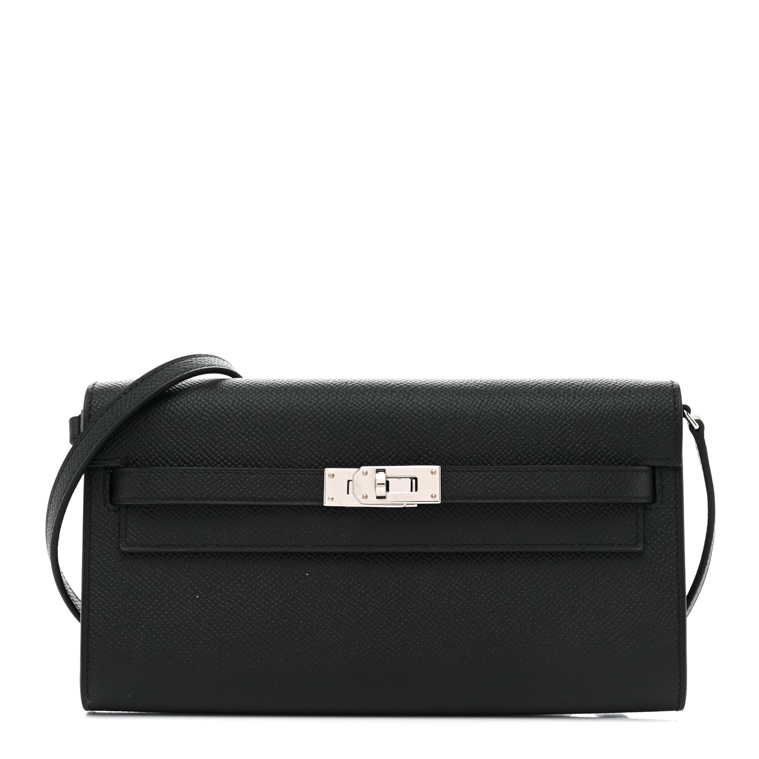Hermes Epsom Kelly Wallet To Go Black 1 of 10