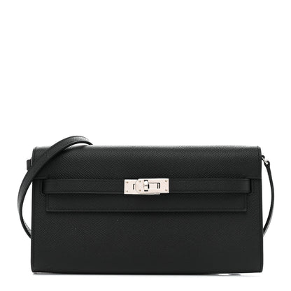Hermes Epsom Kelly Wallet To Go Black 1 of 10