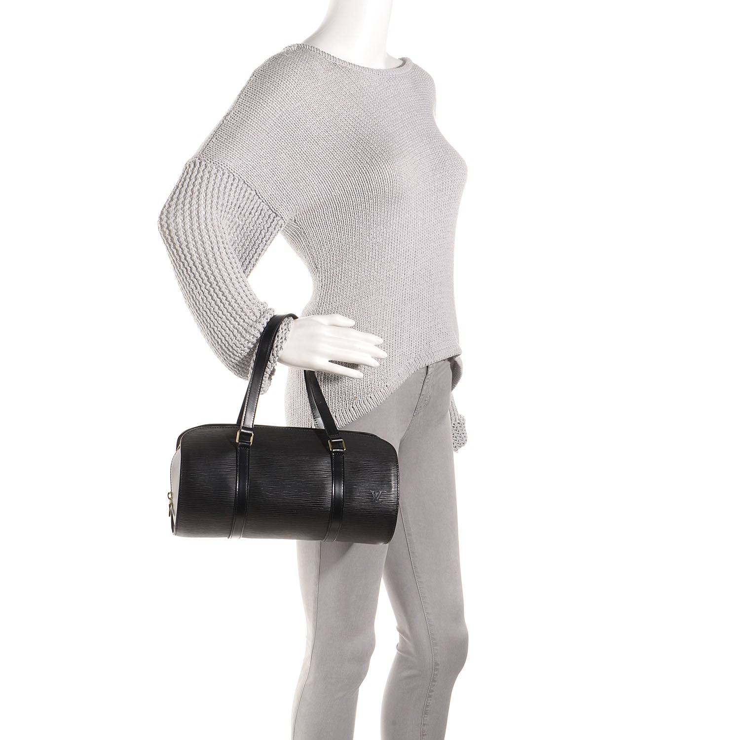 Louis Vuitton Epi Soufflot Black 2 of 8