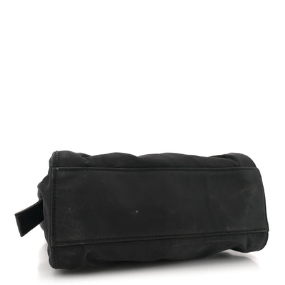Prada Tessuto Nylon Chain Shoulder Bag Black 4 of 14