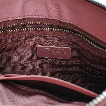 Prada Saffiano Flat Zip Wristlet Petalo 6 of 7